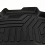 [US Warehouse] 3 PCS Floor Mat Black Rubber ALL Weather Liner for Toyota Tundra CrewMax / RAV4